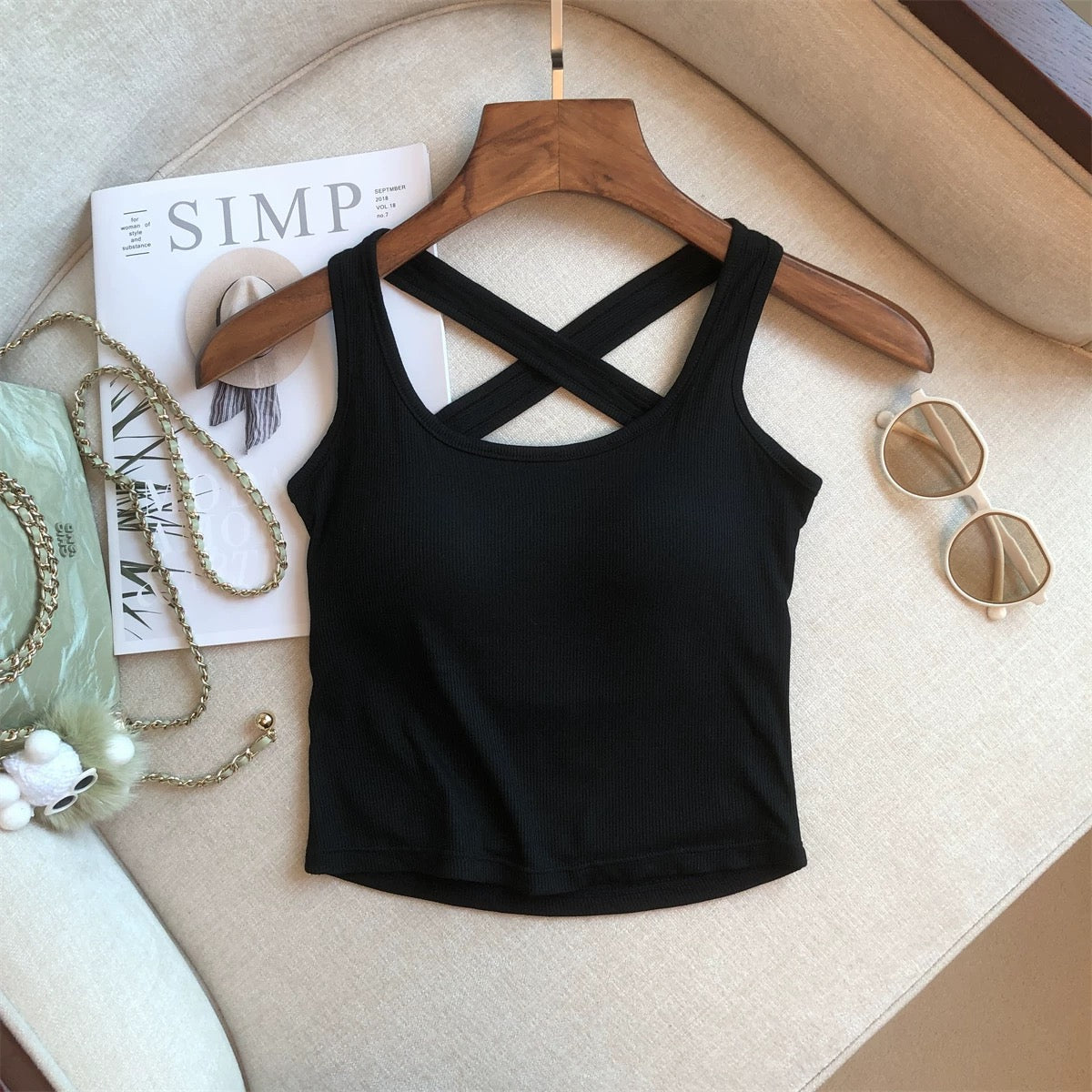 Lima CrossBack Built-In Bra Top